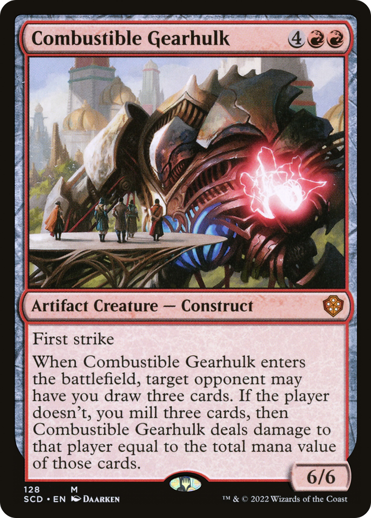 Combustible Gearhulk [Starter Commander Decks] | Dumpster Cat Games
