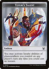 Elemental (02) // Teferi's Talent Emblem Double-Sided Token [March of the Machine Commander Tokens] | Dumpster Cat Games
