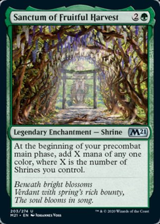 Sanctum of Fruitful Harvest [Core Set 2021] | Dumpster Cat Games