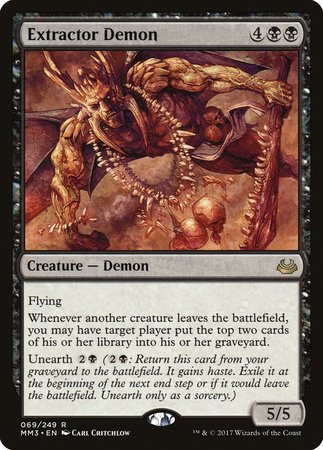 Extractor Demon [Modern Masters 2017] | Dumpster Cat Games