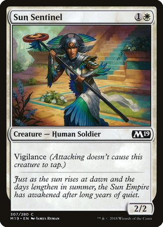 Sun Sentinel [Core Set 2019] | Dumpster Cat Games