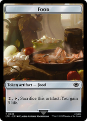 Ballistic Boulder // Food (0023) Double-Sided Token (Surge Foil) [The Lord of the Rings: Tales of Middle-Earth Tokens] | Dumpster Cat Games