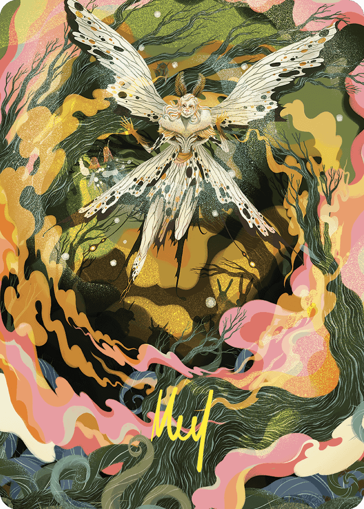 Greater Auramancy Art Card (Gold-Stamped Signature) [Wilds of Eldraine Art Series] | Dumpster Cat Games