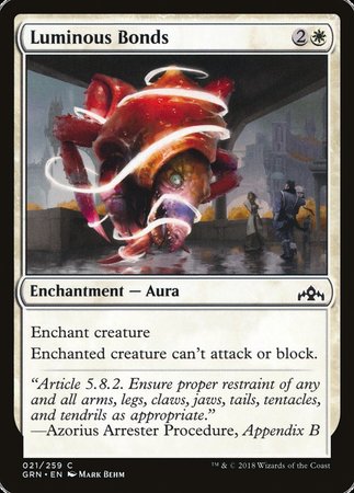 Luminous Bonds [Guilds of Ravnica] | Dumpster Cat Games