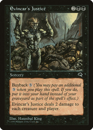 Evincar's Justice [Tempest] | Dumpster Cat Games
