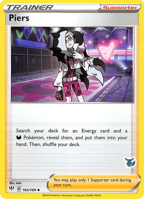 Piers (165/189) (Eevee Deck) [Battle Academy 2022] | Dumpster Cat Games