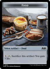Faerie // Food (0012) Double-Sided Token [Wilds of Eldraine Tokens] | Dumpster Cat Games