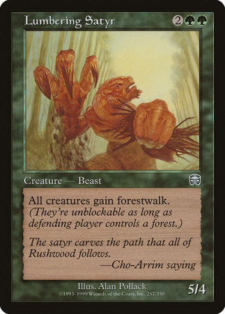 Lumbering Satyr [Mercadian Masques] | Dumpster Cat Games