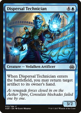 Dispersal Technician [Aether Revolt] | Dumpster Cat Games