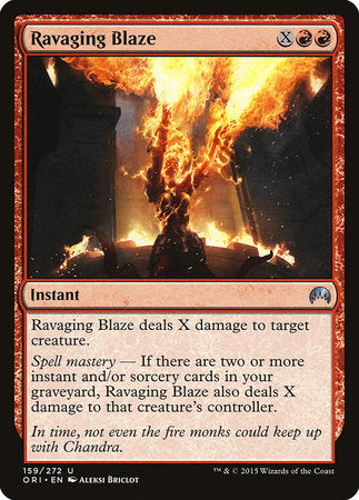 Ravaging Blaze [Magic Origins] | Dumpster Cat Games