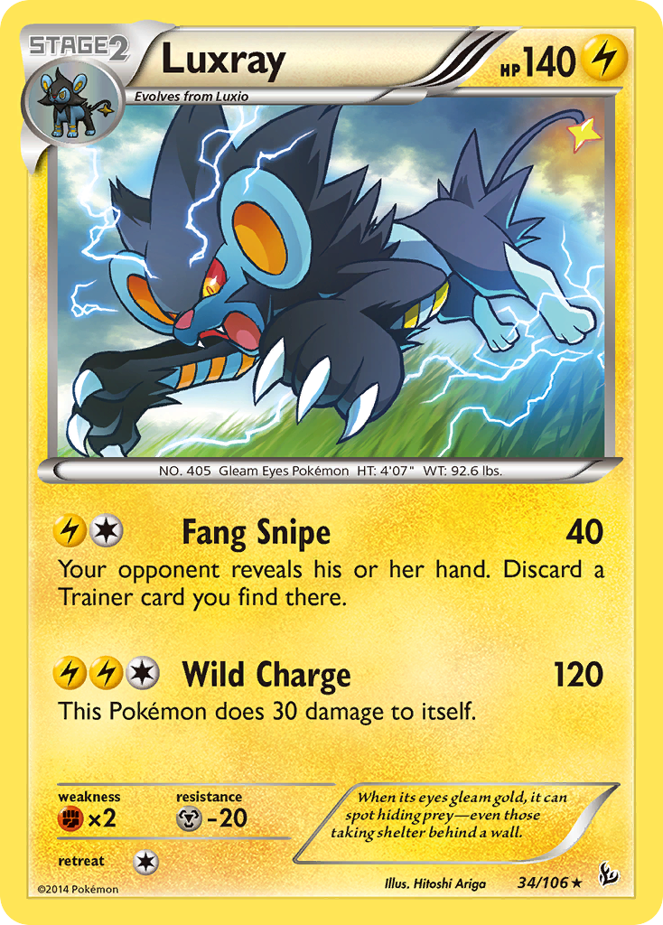 Luxray (34/106) [XY: Flashfire] | Dumpster Cat Games