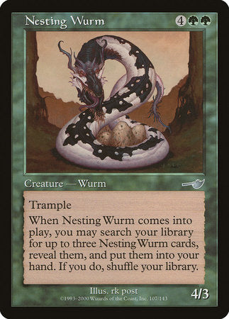 Nesting Wurm [Nemesis] | Dumpster Cat Games