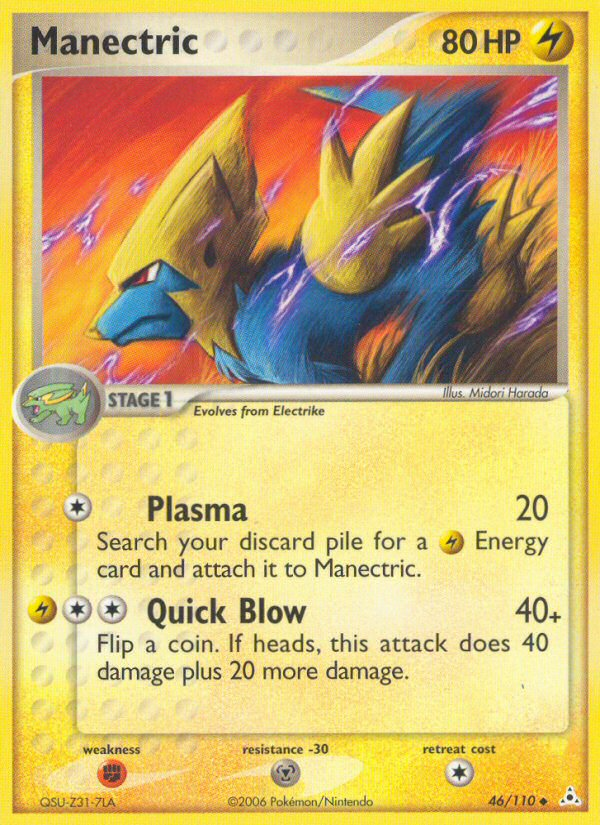 Manectric (46/110) [EX: Holon Phantoms] | Dumpster Cat Games