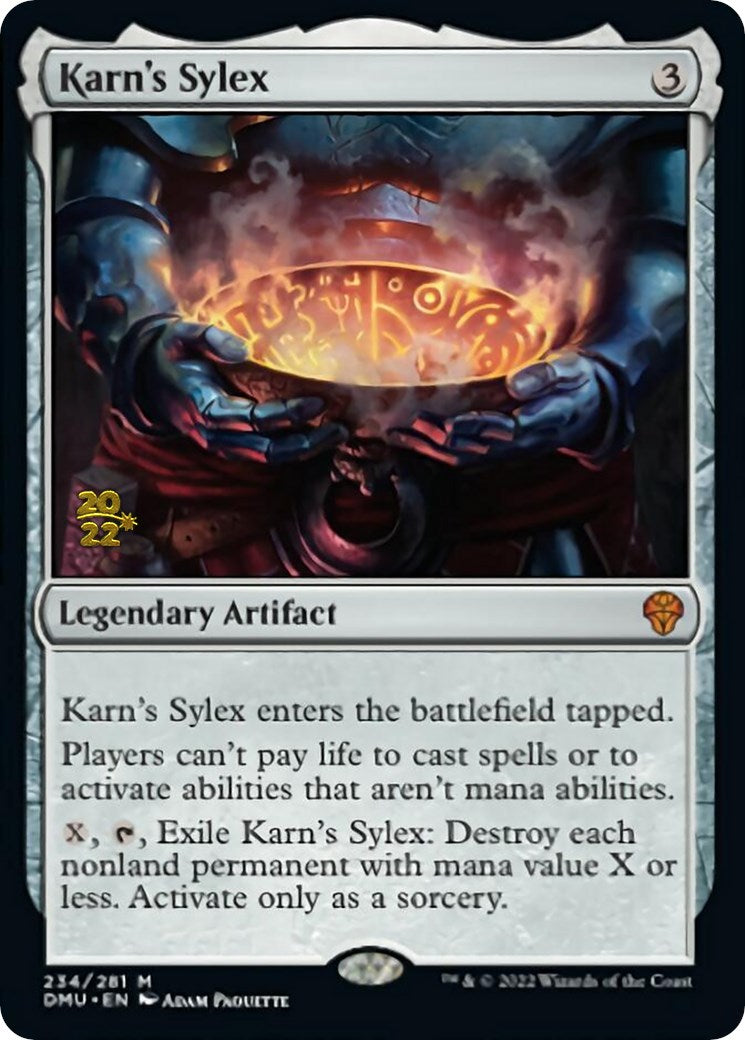 Karn's Sylex [Dominaria United Prerelease Promos] | Dumpster Cat Games