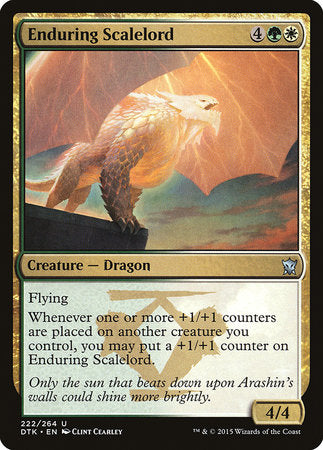 Enduring Scalelord [Dragons of Tarkir] | Dumpster Cat Games