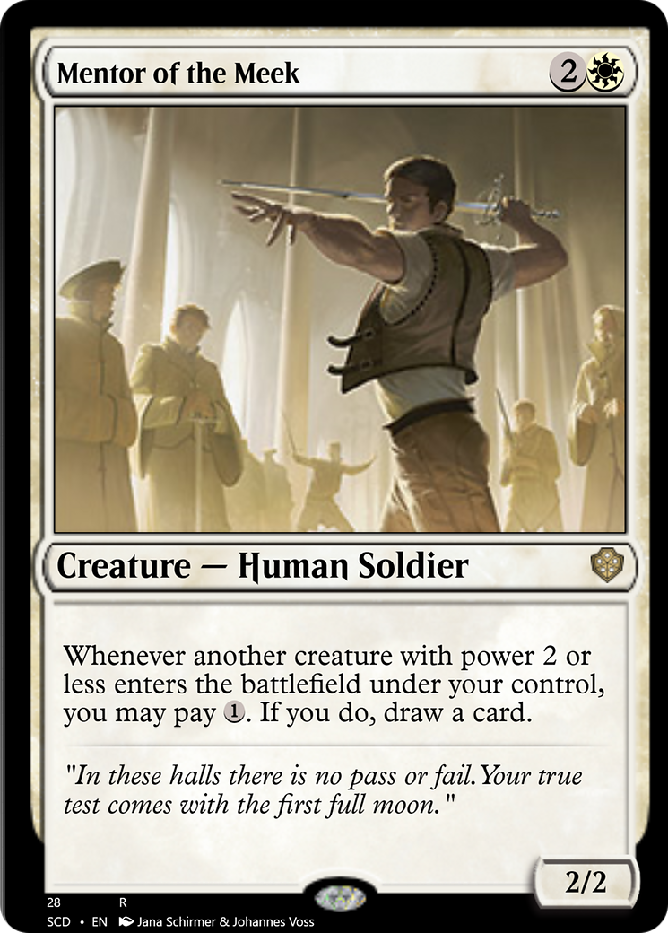Mentor of the Meek [Starter Commander Decks] | Dumpster Cat Games