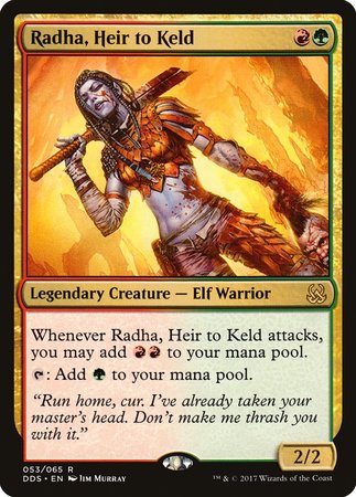 Radha, Heir to Keld [Duel Decks: Mind vs. Might] | Dumpster Cat Games