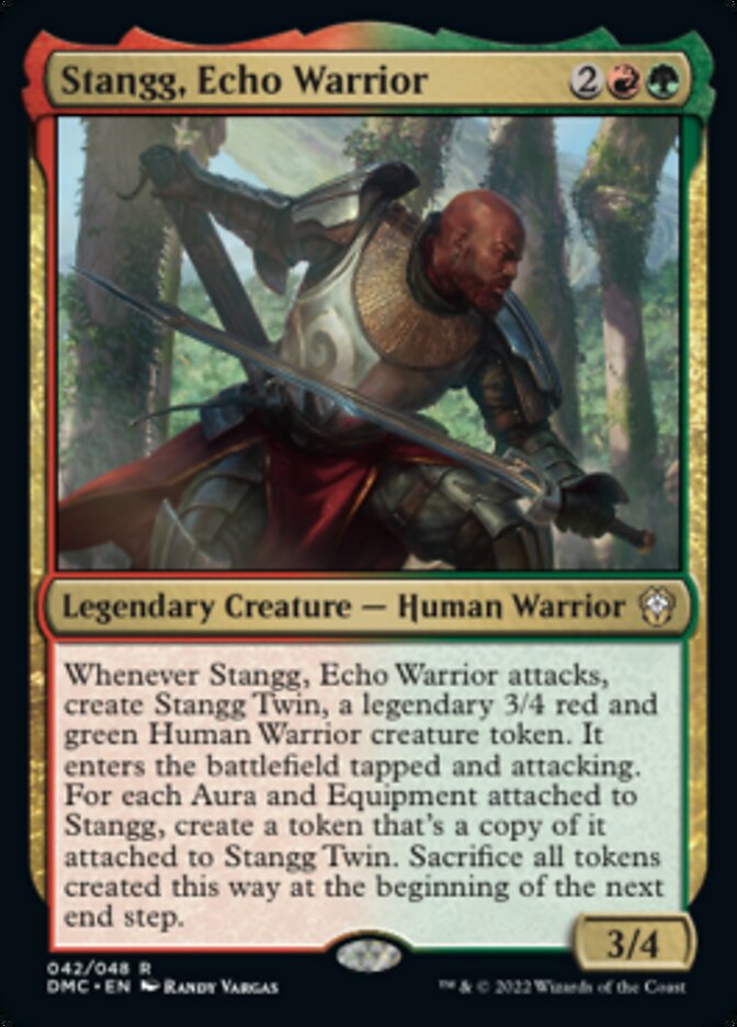 Stangg, Echo Warrior [Dominaria United Commander] | Dumpster Cat Games