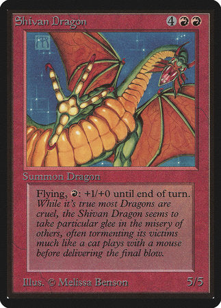Shivan Dragon [Limited Edition Beta] | Dumpster Cat Games