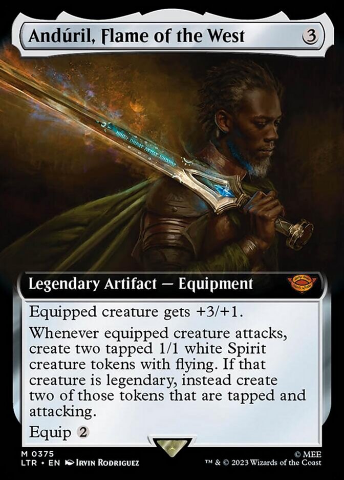 Anduril, Flame of the West (Extended Art) [The Lord of the Rings: Tales of Middle-Earth] | Dumpster Cat Games