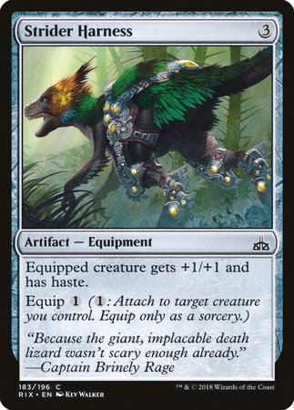 Strider Harness [Rivals of Ixalan] | Dumpster Cat Games