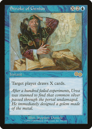 Stroke of Genius [Urza's Saga] | Dumpster Cat Games