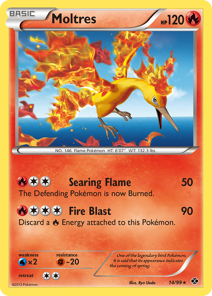 Moltres (14/99) [Black & White: Next Destinies] | Dumpster Cat Games