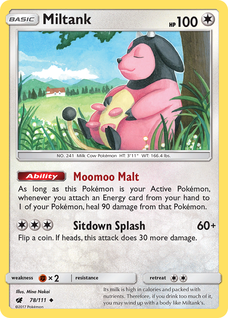 Miltank (78/111) [Sun & Moon: Crimson Invasion] | Dumpster Cat Games
