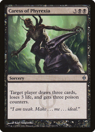 Caress of Phyrexia [New Phyrexia] | Dumpster Cat Games