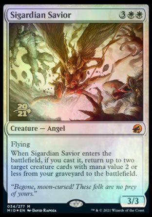 Sigardian Savior [Innistrad: Midnight Hunt Prerelease Promos] | Dumpster Cat Games