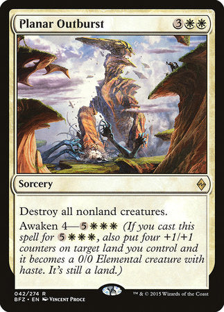 Planar Outburst [Battle for Zendikar] | Dumpster Cat Games