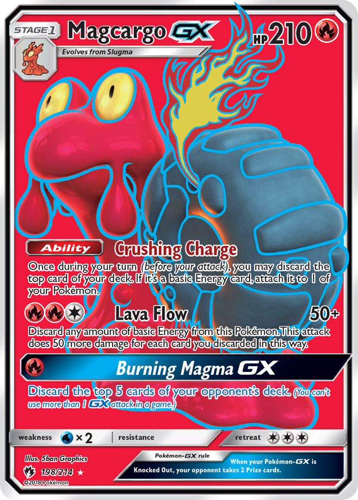 Magcargo GX (198/214) [Sun & Moon: Lost Thunder] | Dumpster Cat Games