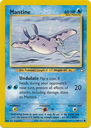 Mantine (64/111) [Neo Genesis Unlimited] | Dumpster Cat Games