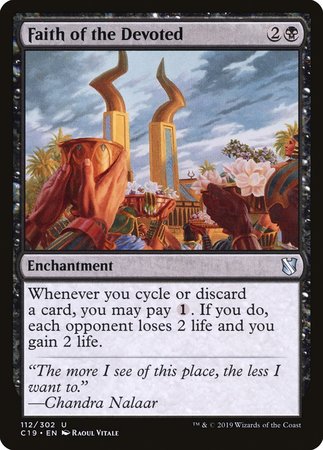Faith of the Devoted [Commander 2019] | Dumpster Cat Games