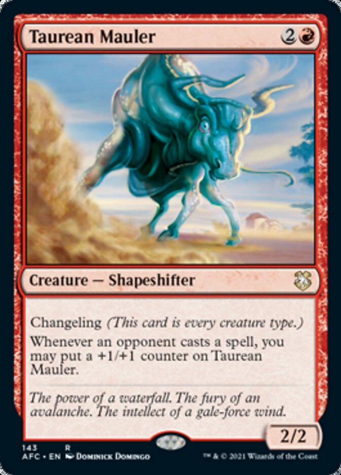 Taurean Mauler [Dungeons & Dragons: Adventures in the Forgotten Realms Commander] | Dumpster Cat Games