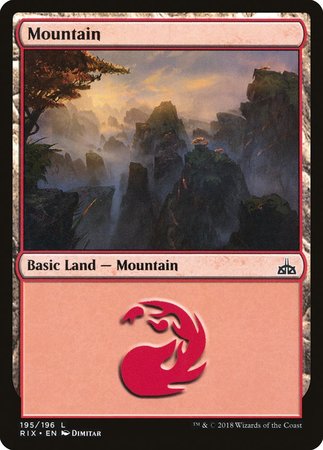 Mountain [Rivals of Ixalan] | Dumpster Cat Games