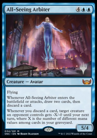 All-Seeing Arbiter (Promo Pack) [Streets of New Capenna Promos] | Dumpster Cat Games