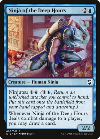 Ninja of the Deep Hours [Commander 2018] | Dumpster Cat Games