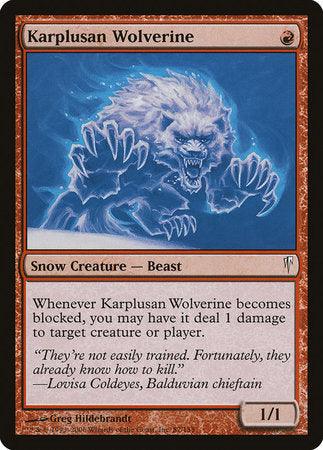 Karplusan Wolverine [Coldsnap] | Dumpster Cat Games