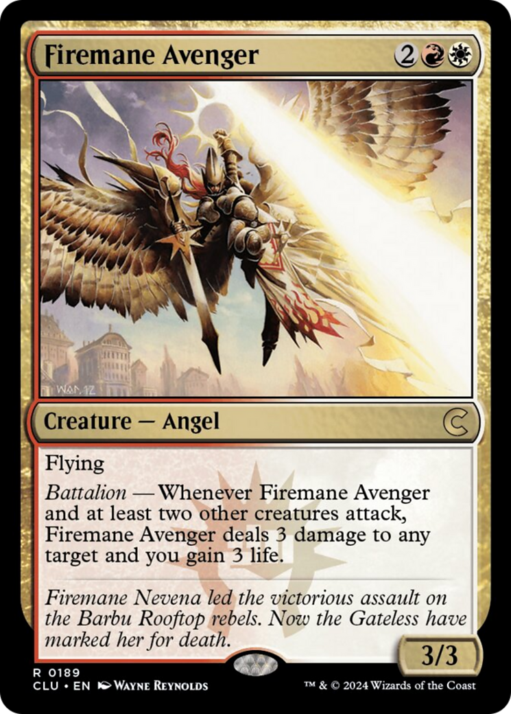 Firemane Avenger [Ravnica: Clue Edition] | Dumpster Cat Games