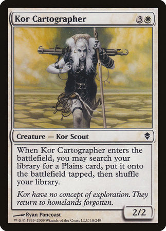 Kor Cartographer [Zendikar] | Dumpster Cat Games