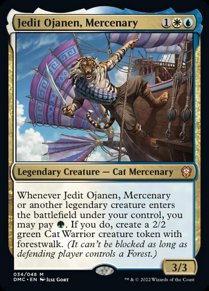 Jedit Ojanen, Mercenary [Dominaria United Commander] | Dumpster Cat Games