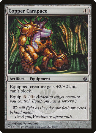 Copper Carapace [Mirrodin Besieged] | Dumpster Cat Games