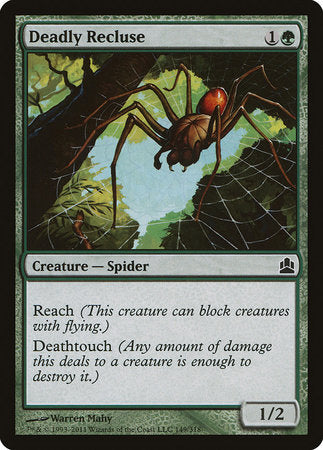 Deadly Recluse [Commander 2011] | Dumpster Cat Games
