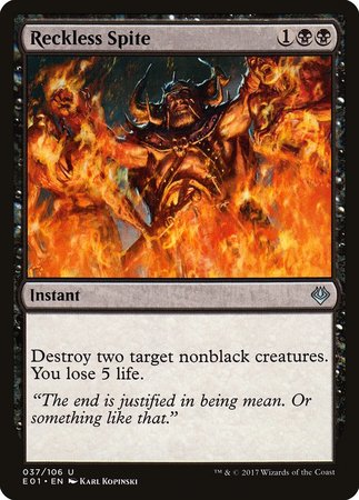 Reckless Spite [Archenemy: Nicol Bolas] | Dumpster Cat Games