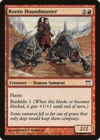 Ronin Houndmaster [Champions of Kamigawa] | Dumpster Cat Games