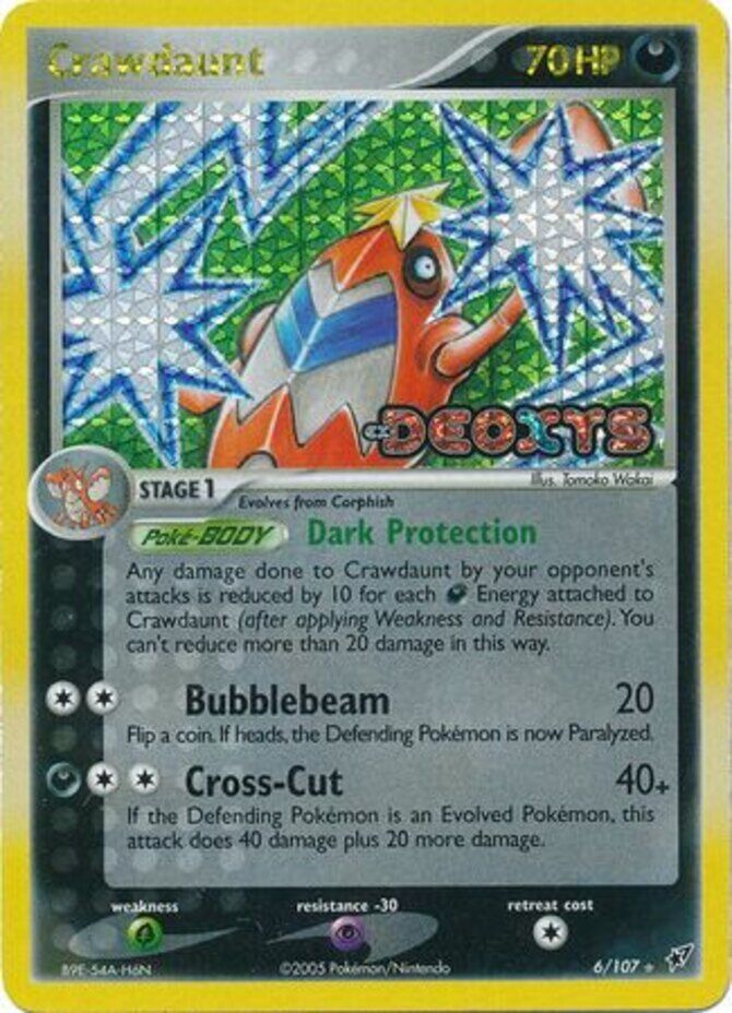 Crawdaunt (6/107) (Stamped) [EX: Deoxys] | Dumpster Cat Games