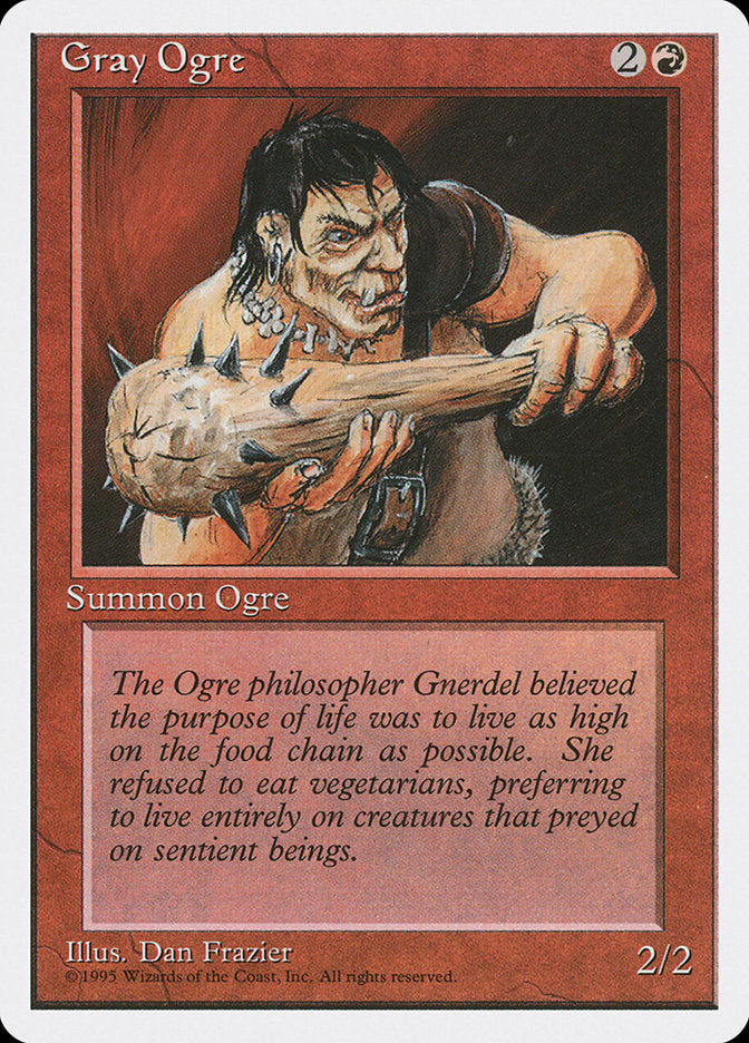 Gray Ogre [Fourth Edition] | Dumpster Cat Games