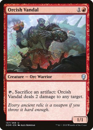 Orcish Vandal [Dominaria] | Dumpster Cat Games