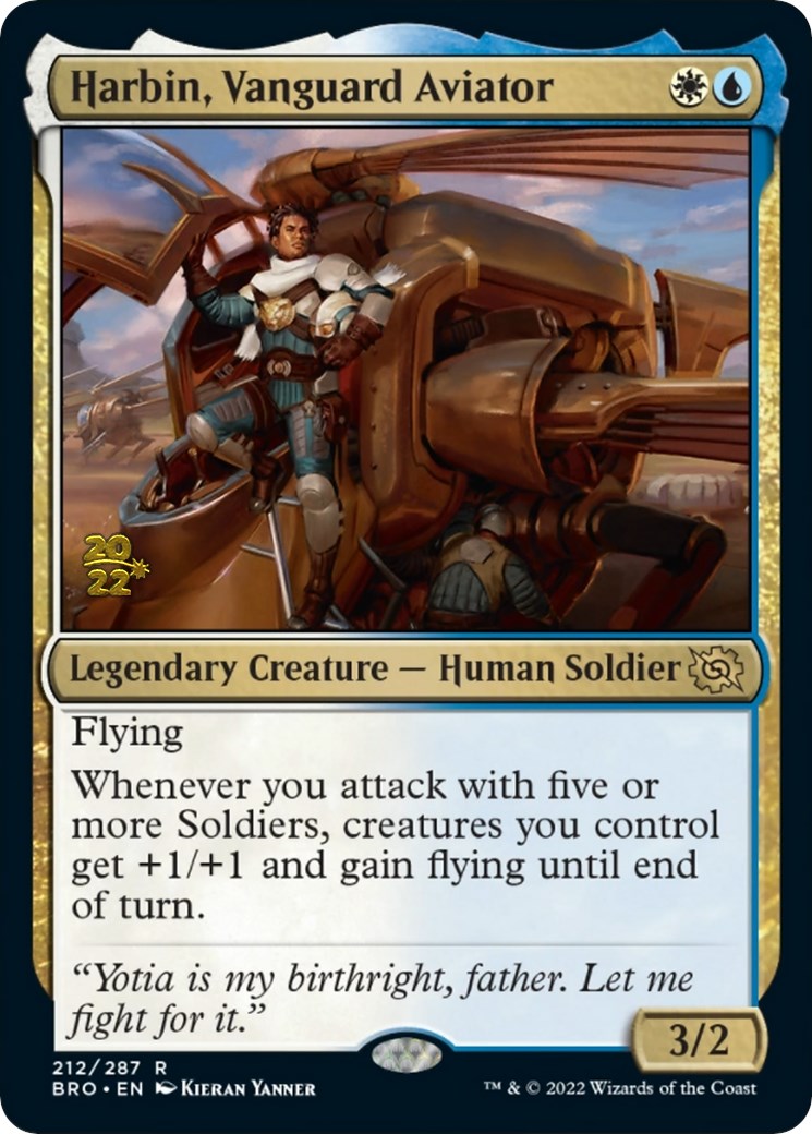 Harbin, Vanguard Aviator [The Brothers' War: Prerelease Promos] | Dumpster Cat Games